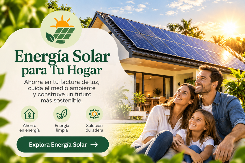 Energía Solar para tu Hogar - Sistemas fotovoltaicos para ahorro de energía
