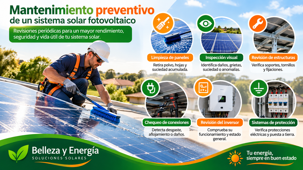 Limpieza de paneles solares